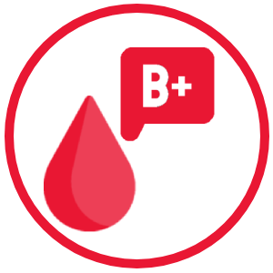 blood type b positive icon