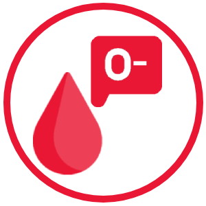 blood type o negative icon